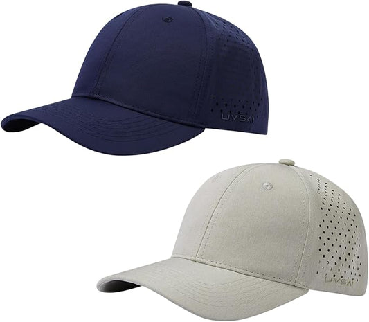 UPF 50+ Performance Water Resistant Baseball Cap Lightweight Breathable Hat Golf Running Boat Hiking for Men Women