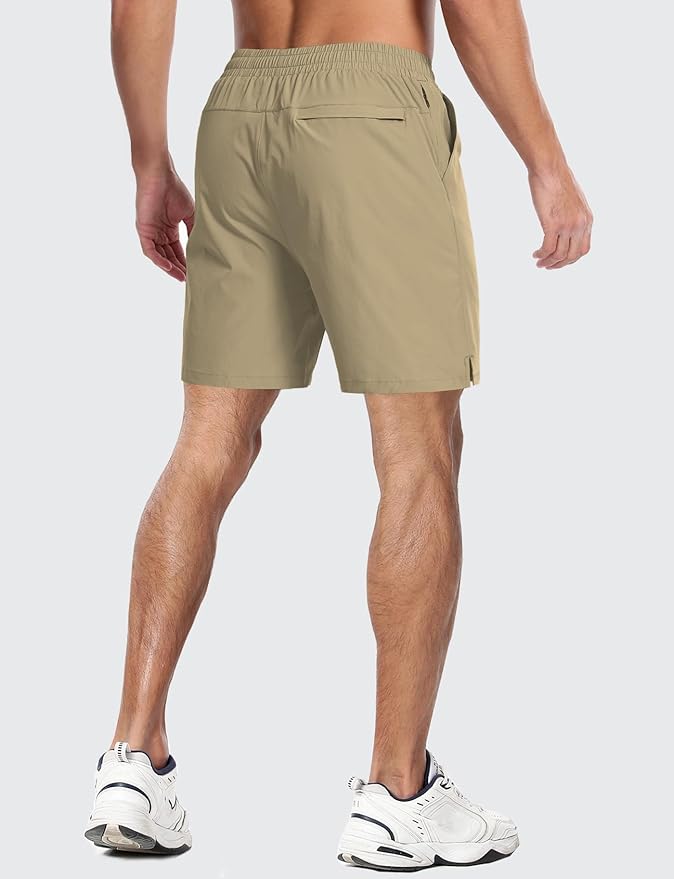Aolesy Men's 5''/7'' Running Shorts Quick Dry Workout Gym Shorts with Pockets, Tennis Training Athletic（Linerless & Liner）