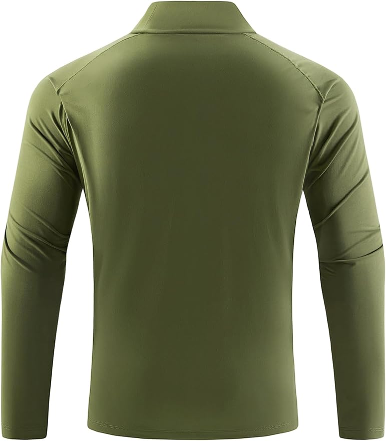 Mens Long Sleeve Turtleneck Workout Shirts Moisture Wicking Mock Neck Double Sides Brushed T-Shirts