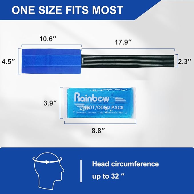 Reusable Ice Gel Pack for Injuries, Soft Cold Pack Ice Wrap Hot Cold Compress Alleviate Inflammation Joint Pain Muscle Soreness, Flexible & Adjustable for Shoulder Elbow Foot Ankle Knee Wrist Leg Neck