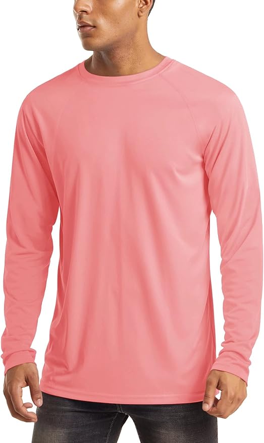 MAGCOMSEN Men's Long Sleeve Shirts UPF 50+ UV Sun Protection Athletic Shirts for Hiking Running Workout Rash Guard