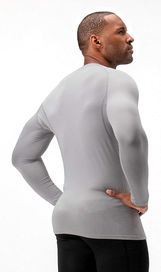 DEVOPS 2 Pack Men's Thermal Long Sleeve Compression Shirts