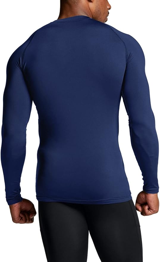 TSLA Men's Thermal Long Sleeve Compression Shirts, Athletic Base Layer Top, Winter Gear Running T-Shirt