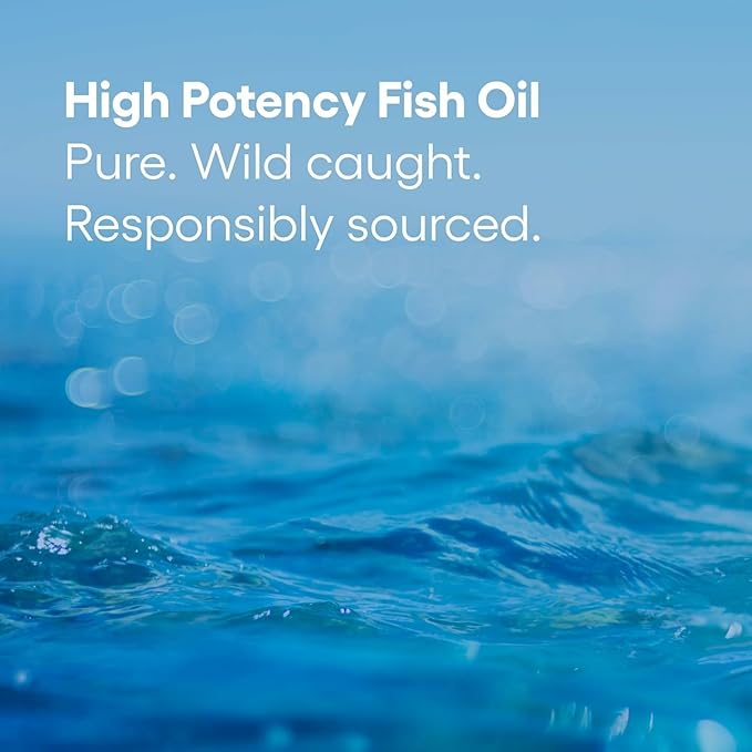 Natural Factors RxOmega-3 Ultra Strength - Dietary Supplement for Brain & Heart Health Support - Eye Health Supplement with EPA & DHA - Supplement with Omega-3 Fatty Acids - 60 Softgels (30 Servings)