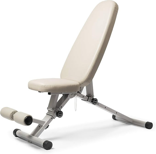 WeGym Fitness Bench, Adjustable, Collapsible, Comfortable, and Luxurious Home Gym Bench for Strength Training