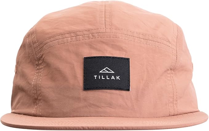 Tillak Wallowa Camp Hat, Lightweight Nylon 5 Panel Cap with Snap Closure
