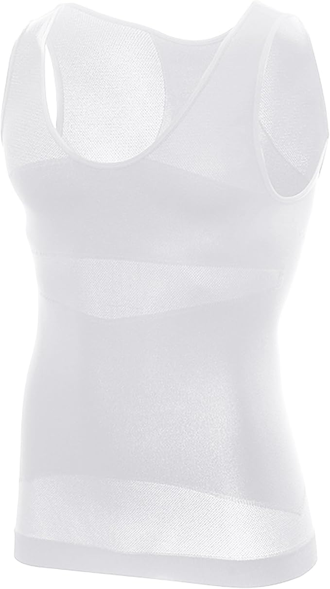 Gynecomastia Compression Shirt Men, Slimming Undershirt Compression Tank Top Mens Shapewear Body Shaper