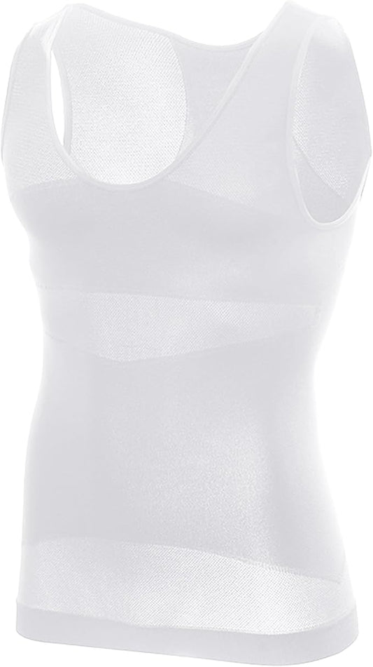 Gynecomastia Compression Shirt Men, Slimming Undershirt Compression Tank Top Mens Shapewear Body Shaper