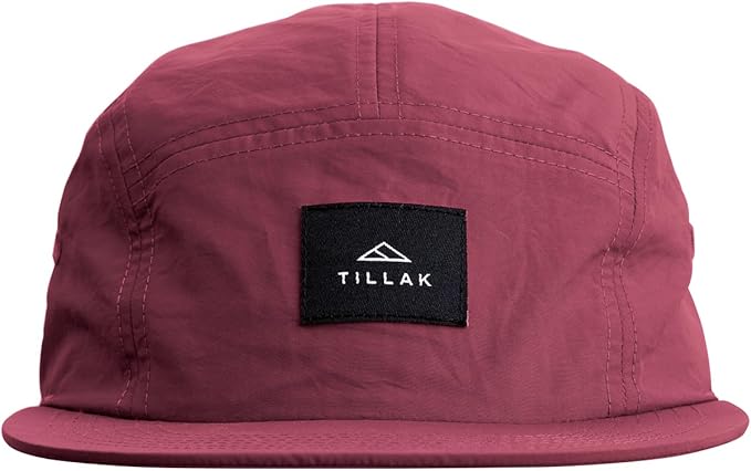 Tillak Wallowa Camp Hat, Lightweight Nylon 5 Panel Cap with Snap Closure