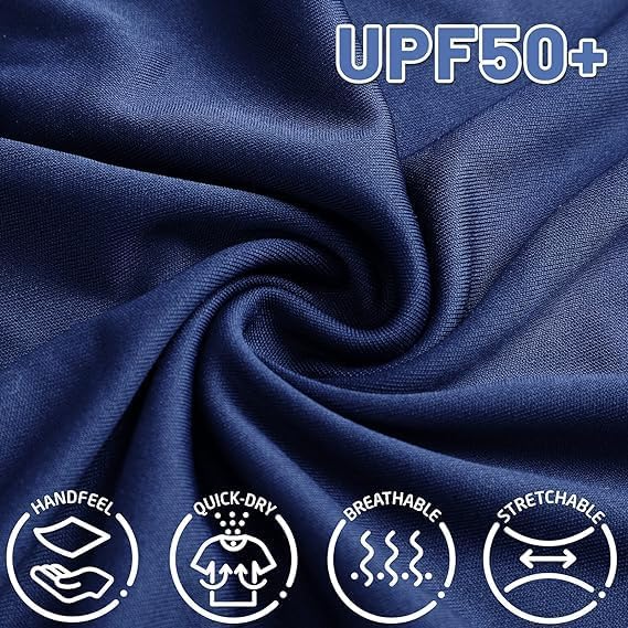 Men's Sleeveless UPF 50+ Swim Shirts Quick Dry Workout Tank Top UV Protection Running Gym Muscle T Shirts