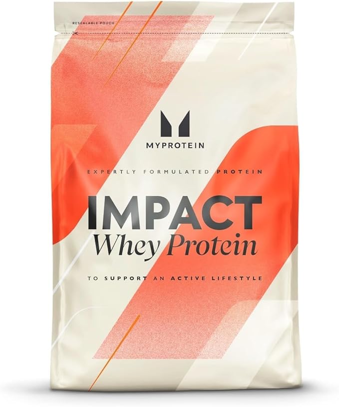 Myprotein Impact Whey Protein Powder, 2.2 Lbs (32 Servings) Vanilla Ice Cream, 22g Protein & 5g BCAA Per Serving, Protein Shake for Superior Performance, Muscle Strength & Recovery, Gluten Free