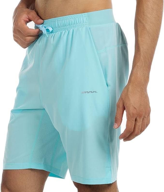 Men's Running Shorts 6" Quick Dry Gym Athletic Workout Shorts for Men with Pockets