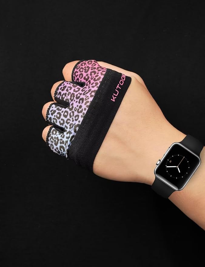 KUTOOK Weight Lifting Workout Gloves for Men/Women, 3mm XRD Padding Grip Gym Gloves, Breathable Partial Gloves for Calluses, Weightlifting Gloves for Exercise, Kettlebell, Pull-Ups, Cross Training