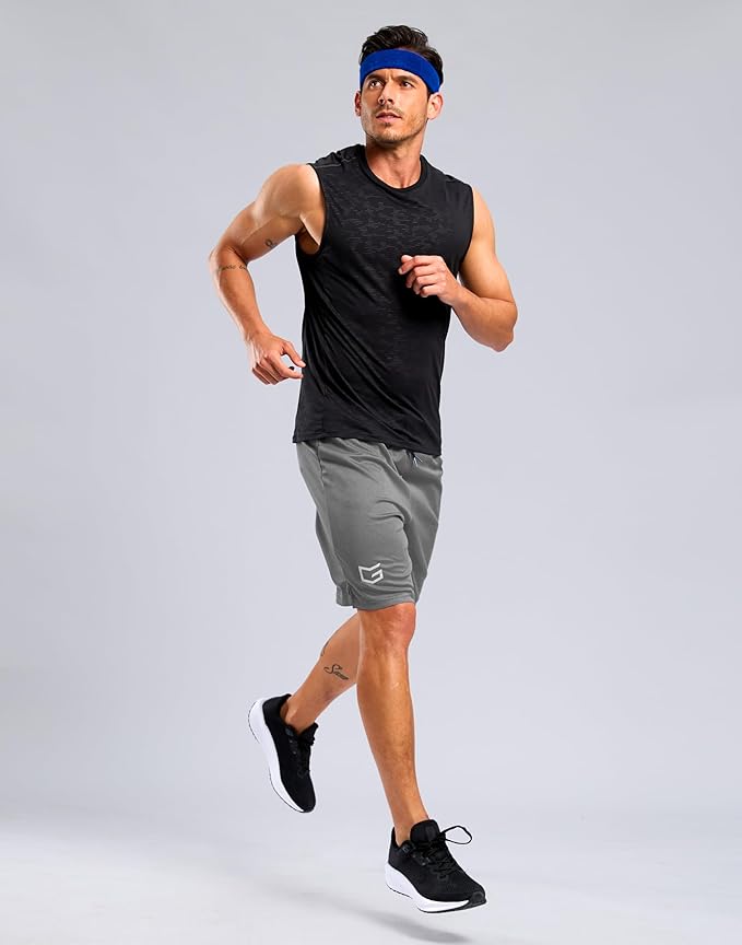 G Gradual Men's Athletic Workout Shorts with Pockets 5"/7"/9" Lightweight Quick Dry Gym Basketball Running Shorts for Men