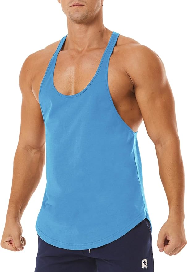 Men's Workout Quick Dry Soft Gym Bodybuilding Stringer Tank Tops