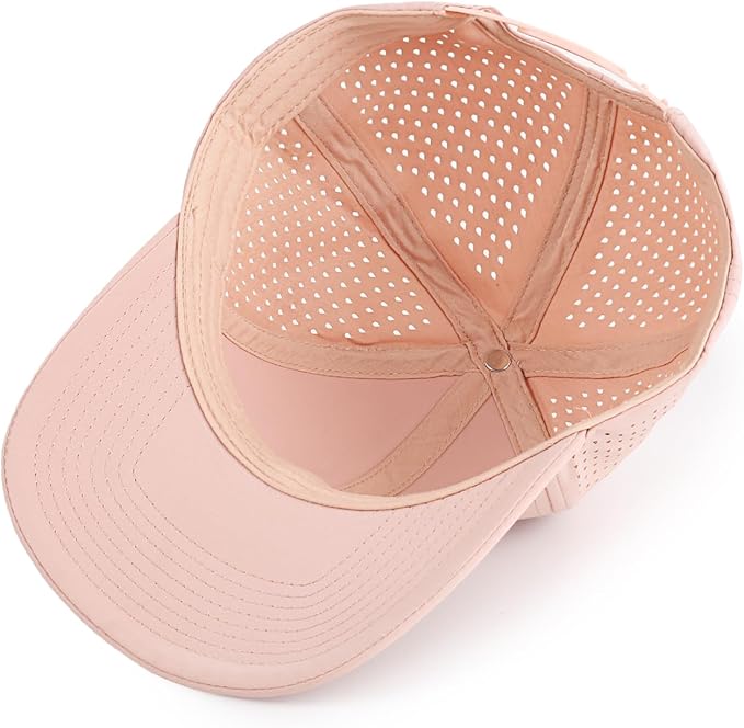 Quick Dry Baseball Cap Curved Brim Snapback Hat Laser Cut Mesh Ball Cap Golf Ball Cap for Men Women