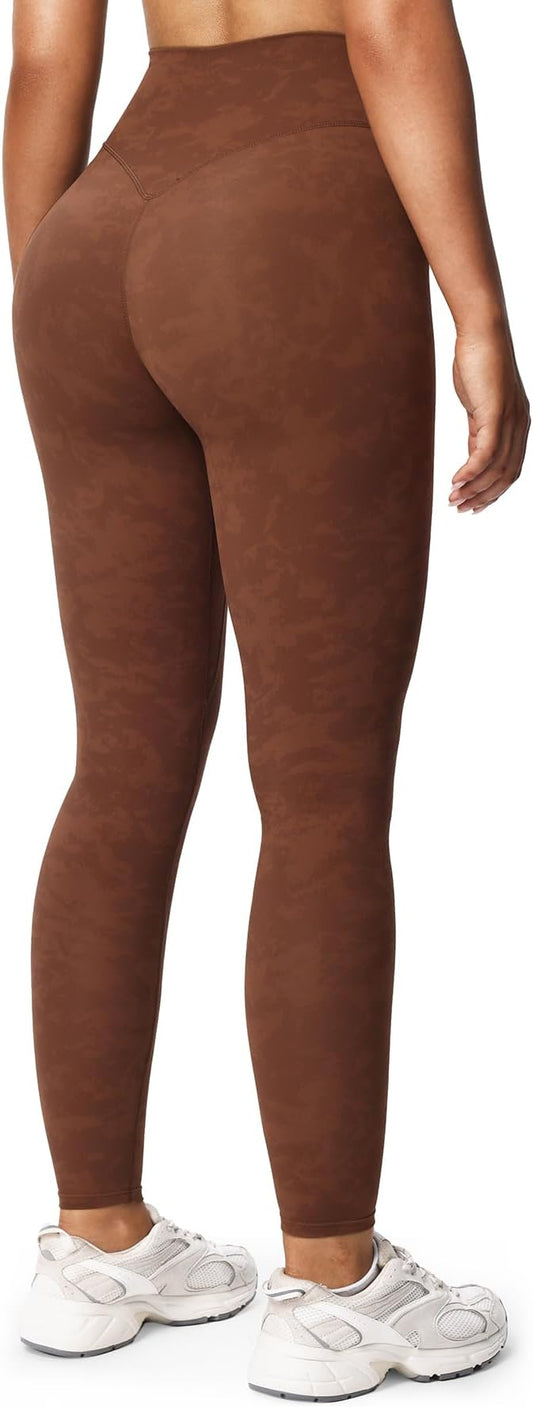 Aoxjox High Waisted Workout Leggings for Women Tummy Control Buttery Soft Yoga Metamorph Deep V Pants 26"