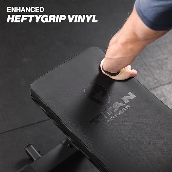 Titan Fitness Performance Series Adjustable Bench, Supports 650 LB Incline, Versatile Utility Bench for Home Gym Weightlifting,Strength Training, Flat, Incline, Upright Positions