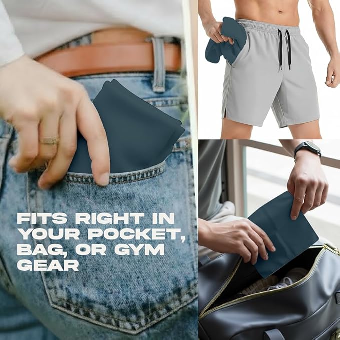 ARMORAY Sweat Absorbing Towel Handkerchief – Quick-Dry Microfiber Gym Towels for Face, Hands & Body – Workout Towel for Men, Sport Rag, Perfect for Tennis, Pickleball & Sauna Use by Women