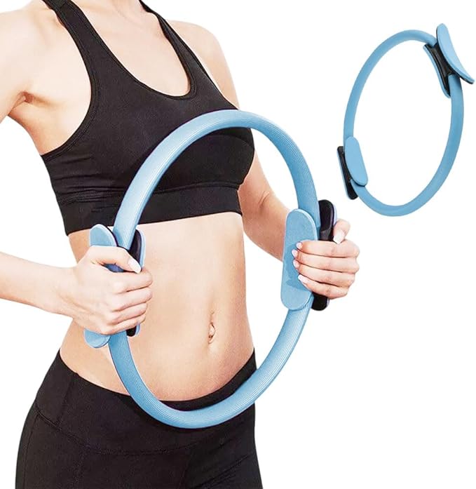 Pilates Circle Pilates Essentials Kit for Women,2025 Magic Pilates Circles Fitness Trainer for Focusing on Toning Inner Thighs Arms and Core Indoor and Outdoor