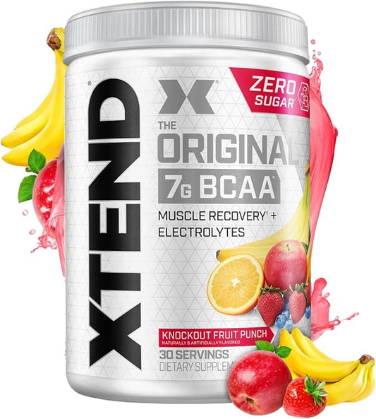 Xtend Original BCAA Powder 7g BCAA and 2.5g L-Glutamine, Sugar Free Post Workout Muscle Recovery Drink with Amino Acids for Men & Women, 30 Servings