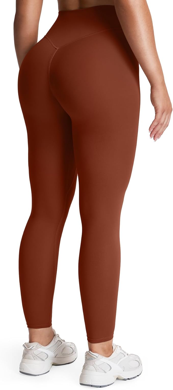 Aoxjox High Waisted Workout Leggings for Women Tummy Control Buttery Soft Yoga Metamorph Deep V Pants 26"