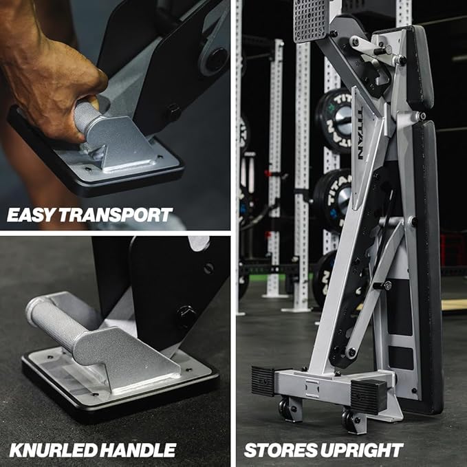 Titan Fitness TITAN Series Adjustable Bench, Supports 600 LB Incline, 1,000 LB Flat, Versatile Single Post Utility Workout Bench for Home Gym, Weightlifting, Strength Training