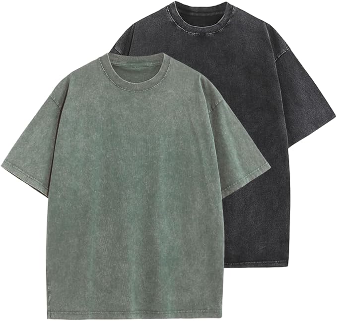 Workout T Shirts for Men Oversized Gym Loose Fit Tshirt Heavy Cotton Washed Vintage Faded Sleeping Tee Unisex Tops