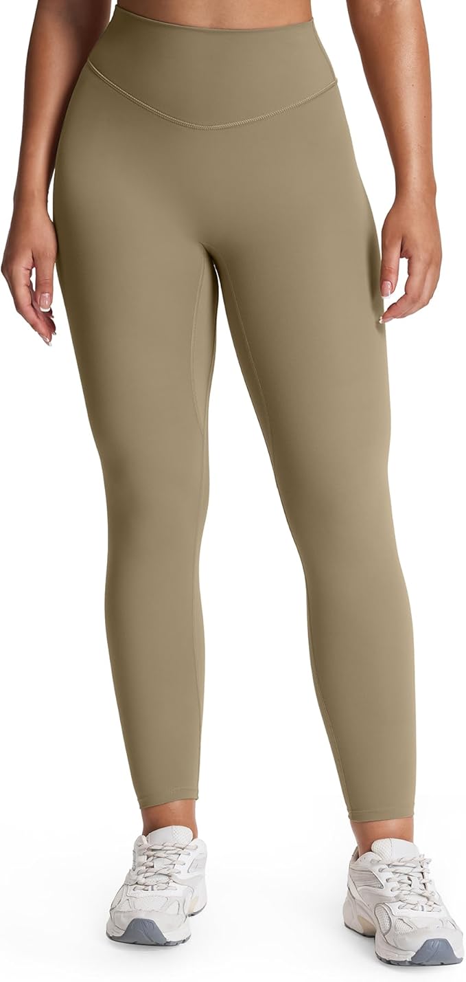 Aoxjox High Waisted Workout Leggings for Women Tummy Control Buttery Soft Yoga Metamorph Deep V Pants 26"