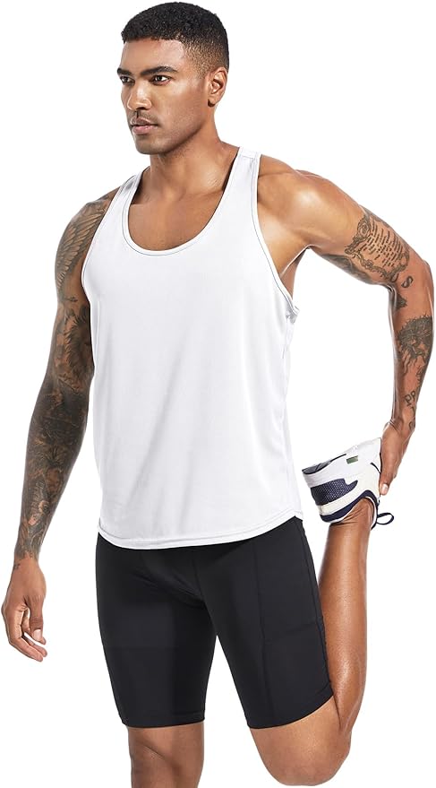 Boyzn Men's 1, 3 or 5 Pack Y-Back Workout Tank Tops, Athletic Muscle Gym Tank Tops, Fitness Bodybuilding Sleeveless T-Shirts