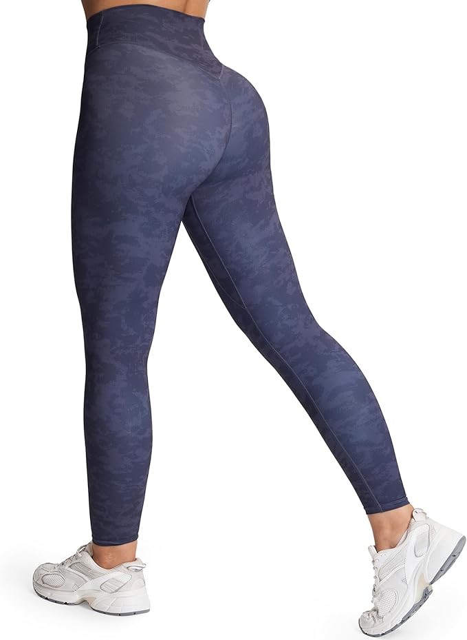 Aoxjox High Waisted Workout Leggings for Women Tummy Control Buttery Soft Yoga Metamorph Deep V Pants 26"