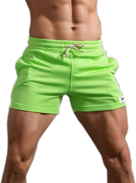 Mens 5 Inch/7 Inch Cotton Shorts Mens Sweat Athletic Shorts for Men Gym Worket Shorts with Pockets