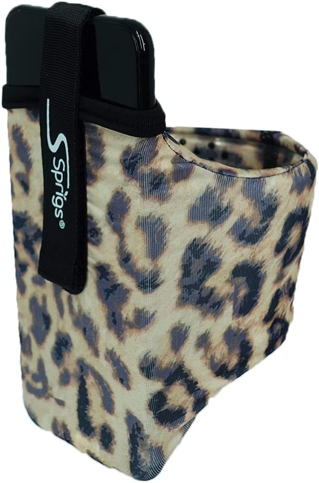 Sprigs Phone Armband Sleeve for iPhone 14, 13, 12, 11, X Galaxy Z, S22, S21, S20 Google Pixel 7, 6, 5. The Lightest & Most Comfortable Running Armband, Stretches to Fit All Phones with Case for Women & Men