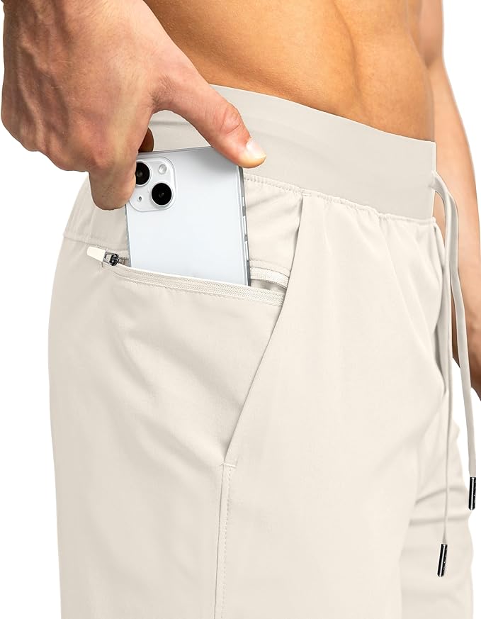 Men's Running Shorts with Zipper Pockets 9 Inch/ 7 Inch / 5 Inch Lightweight Quick Dry Gym Workout Athletic Shorts for Men