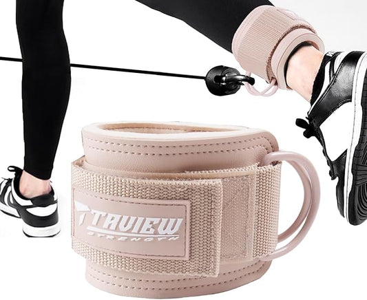 TAVIEW Ankle Straps Cable Machine Attachment for Gym - Cable Kickback Ankle Straps - Padded Ankle Cuffs for Glute Kickbacks and Leg Workouts