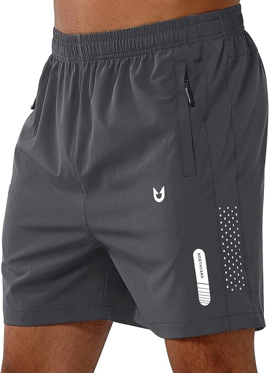 NORTHYARD Men's Athletic Running Shorts Quick Dry Workout Shorts 7"/ 5"/ 9" Lightweight Sports Gym Basketball Tennis Hiking