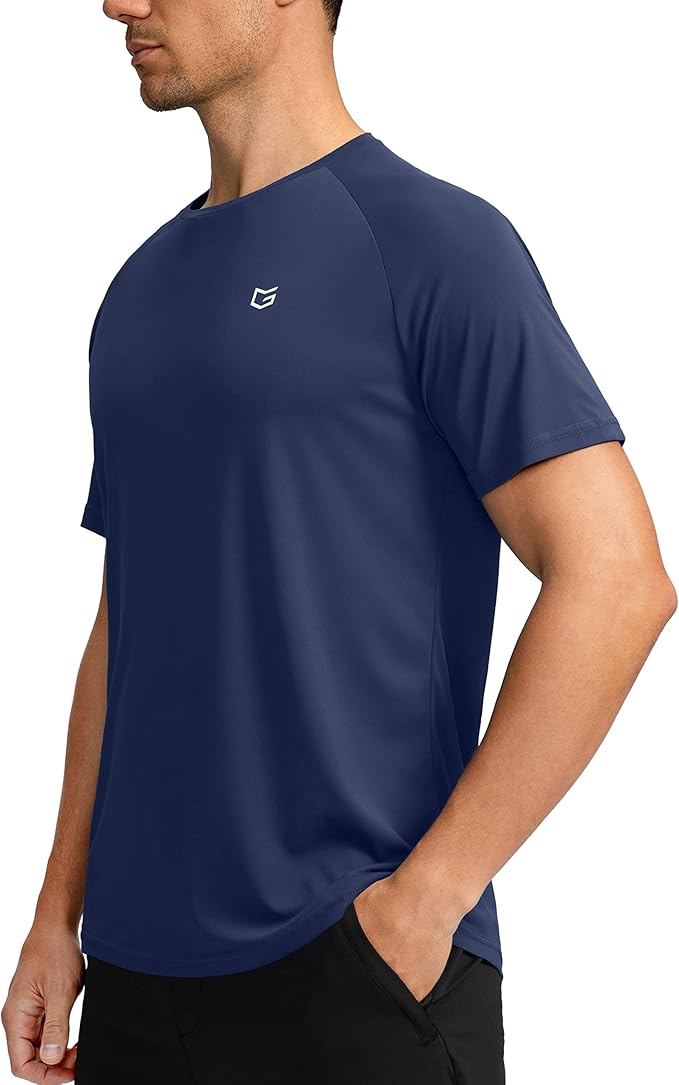 G Gradual Men's Workout Quick Dry T-Shirts Short Sleeve Lightweight Cooling Gym Shirts Tee for Running, Beach, Hiking