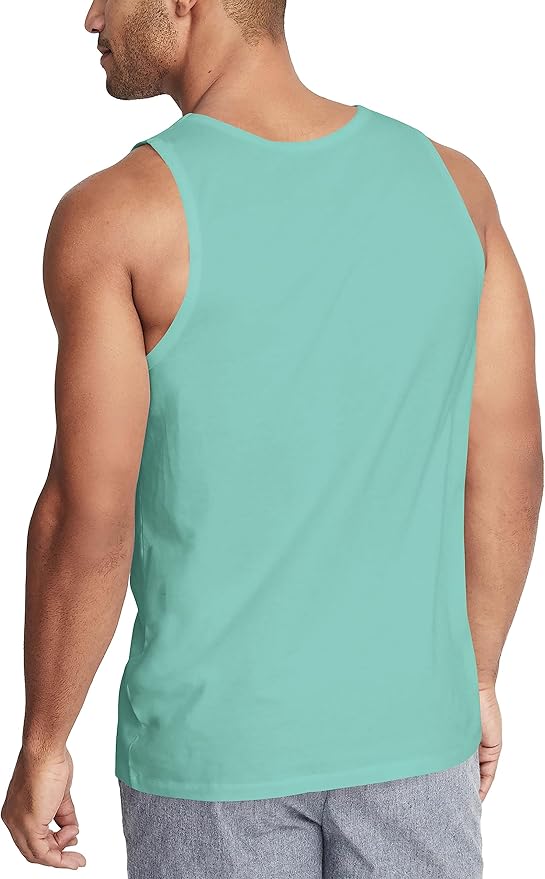 Hat and Beyond Mens Tank Top Soft Performance Boxing Gym Shirts Plain Muscle Tee