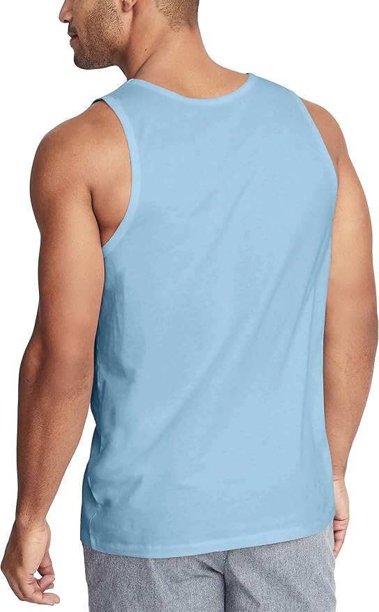 Hat and Beyond Mens Tank Top Soft Performance Boxing Gym Shirts Plain Muscle Tee