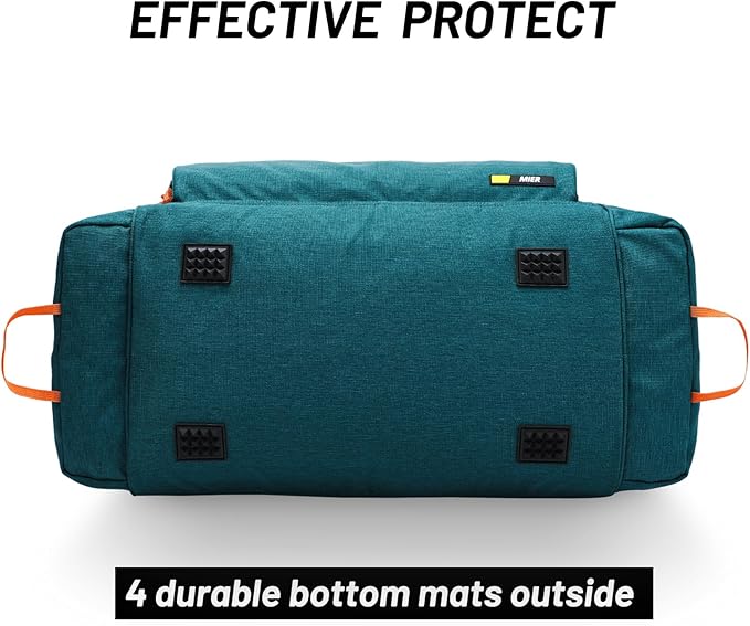 MIER Large Duffel Bag Men's Gym Bag with Shoe Compartment, 60L