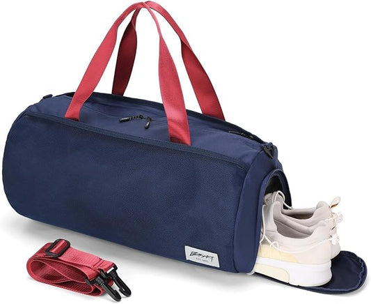 BE SMART Waterproof Mens Gym Bag with Shoe Compartment, Duffle Bags with Wet Pocket for Men, Lightweight Large Sport Duffel Option With Tpu Pocket for Overnight Weekender, Fitness, Swim, Boxing,Travel