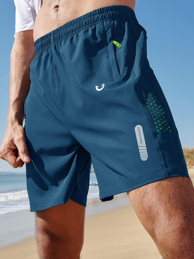 NORTHYARD Men's Athletic Running Shorts Quick Dry Workout Shorts 7"/ 5"/ 9" Lightweight Sports Gym Basketball Tennis Hiking