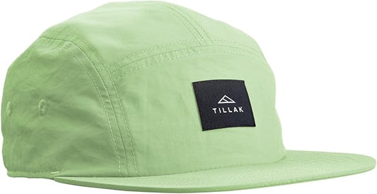 Tillak Wallowa Camp Hat, Lightweight Nylon 5 Panel Cap with Snap Closure