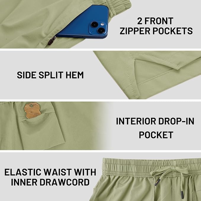 MIER Men's Workout Running Shorts Quick Dry Active 5 Inches Shorts with Pockets, Lightweight, Breathable