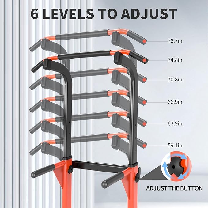 Dip Station - Home Gym Strength Training Pull-Ups Dip-Ups 330Lbs