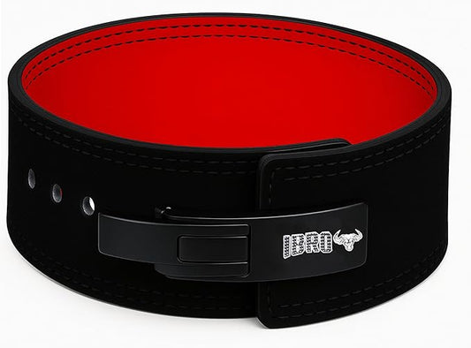 IBRO Powerlifting Lever Gym Belt – Power 8MM, 10MM or 13MM Extreme Heavy Duty Genuine Leather Belts - Squats Deadlifts Bodybuilding Weight Lifting IPF Power Lifting Strongman for Men