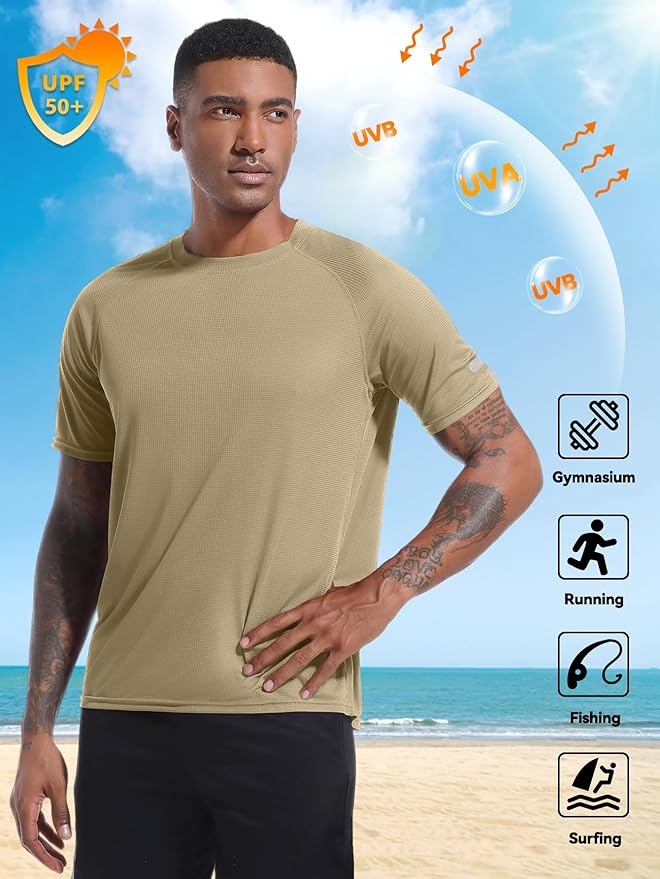 Holure Men's Mesh Quick-Dry Short Sleeve Workout T-Shirt