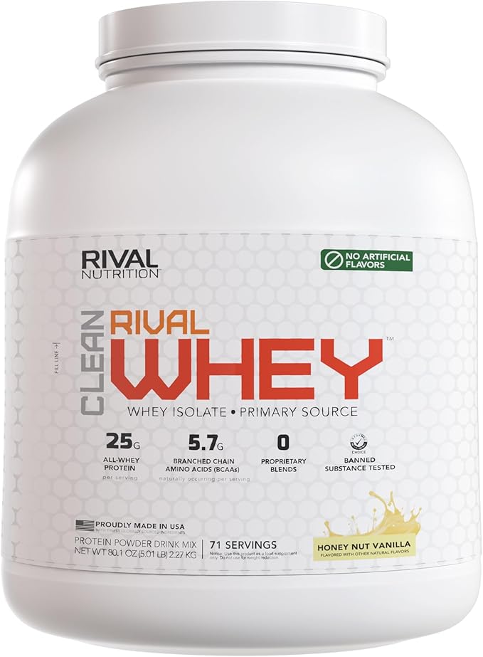 Naturally Flavored Rival Whey - Honey Nut Vanilla- 5lb