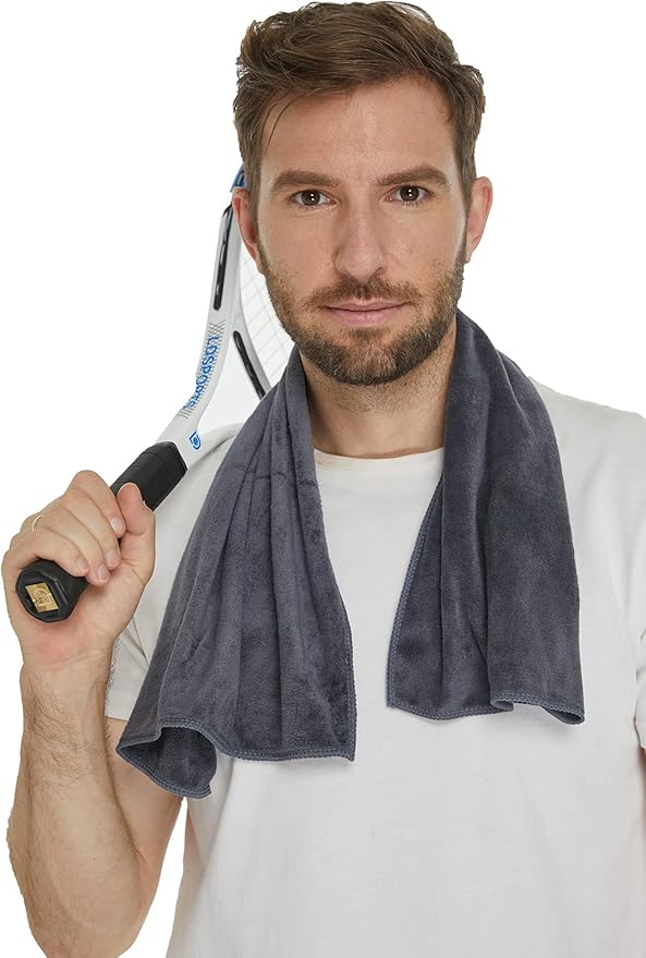 HOPESHIN Gyms Yoga Towels - Absorbent Microfiber Workout Towels for Men & Women, Soft, Fast Drying 3 Pack, 16x32 Inch