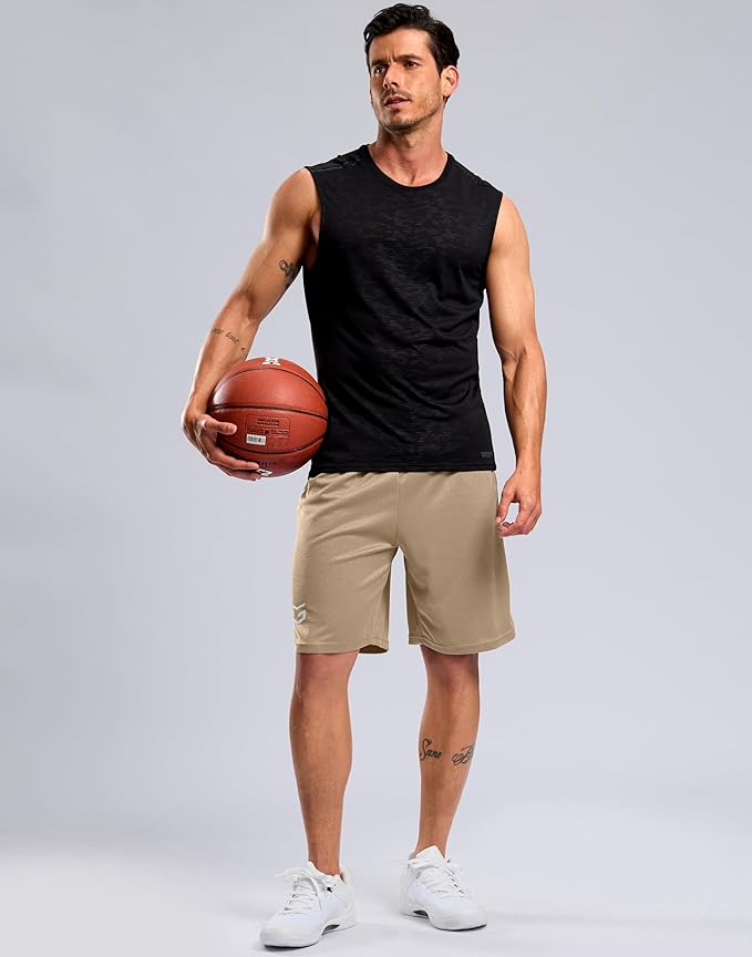 G Gradual Men's Athletic Workout Shorts with Pockets 5"/7"/9" Lightweight Quick Dry Gym Basketball Running Shorts for Men